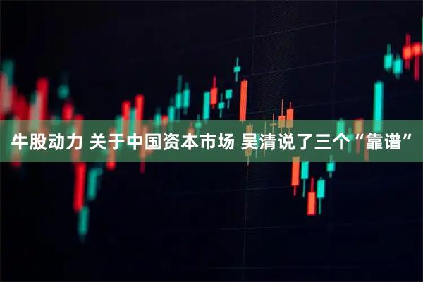 牛股动力 关于中国资本市场 吴清说了三个“靠谱”