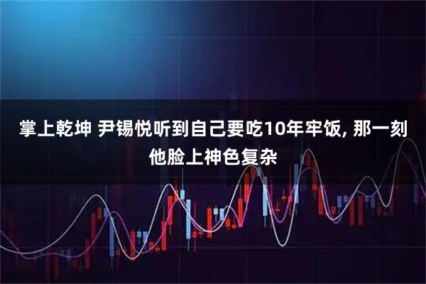 掌上乾坤 尹锡悦听到自己要吃10年牢饭, 那一刻他脸上神色复杂